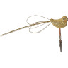 Прищепка птица HOUSE OF SEASONS, 28*13 см, золото 83408